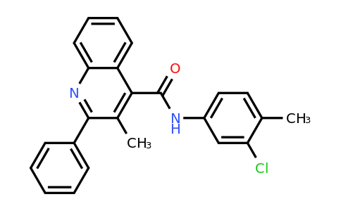 CAS 337936-46-6 | N-(3-Chloro-4-methylphenyl)-3-methyl-2-phenylquinoline-4-carboxamide