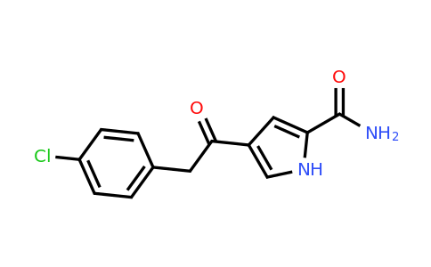 CAS 338397-97-0 | 4-(2-(4-Chlorophenyl)acetyl)-1H-pyrrole-2-carboxamide