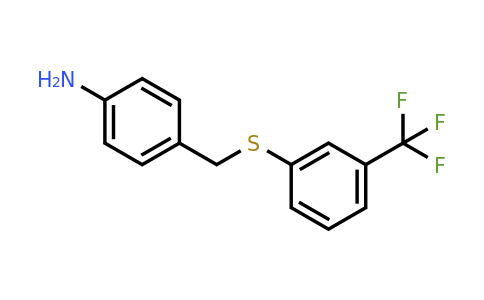 CAS 338398-58-6 | 4-(((3-(Trifluoromethyl)phenyl)thio)methyl)aniline