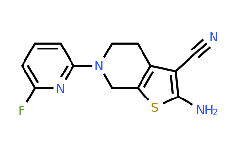 CAS 338413-86-8 | 2-Amino-6-(6-fluoropyridin-2-yl)-4,5,6,7-tetrahydrothieno[2,3-c]pyridine-3-carbonitrile