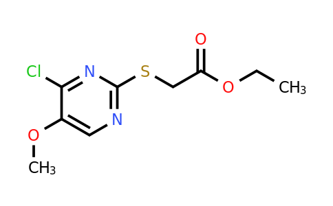 CAS 338423-24-8 | Ethyl 2-((4-chloro-5-methoxypyrimidin-2-yl)thio)acetate