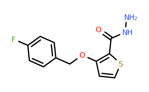 CAS 338751-50-1 | 3-((4-Fluorobenzyl)oxy)thiophene-2-carbohydrazide
