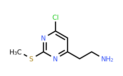 CAS 339017-83-3 | 2-(6-Chloro-2-(methylthio)pyrimidin-4-yl)ethanamine