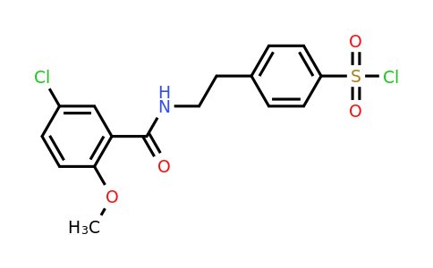 CAS 33924-54-8 | 4-{2-[(5-chloro-2-methoxyphenyl)formamido]ethyl}benzene-1-sulfonyl chloride