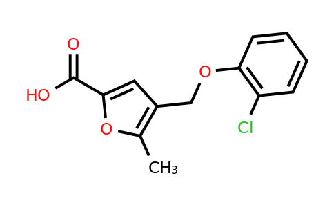 CAS 339253-95-1 | 4-((2-Chlorophenoxy)methyl)-5-methylfuran-2-carboxylic acid