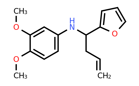 CAS 340025-60-7 | N-(1-(Furan-2-yl)but-3-en-1-yl)-3,4-dimethoxyaniline