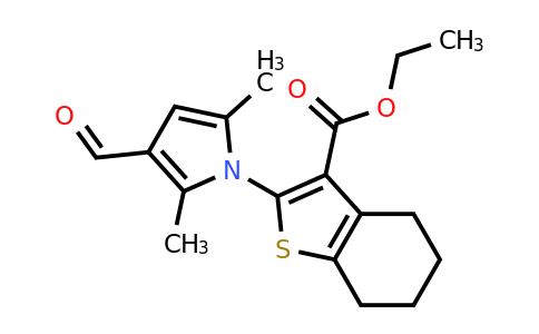 CAS 340319-61-1 | Ethyl 2-(3-formyl-2,5-dimethyl-1H-pyrrol-1-yl)-4,5,6,7-tetrahydrobenzo[b]thiophene-3-carboxylate