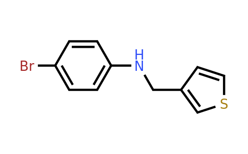 CAS 341008-33-1 | 4-Bromo-N-(thiophen-3-ylmethyl)aniline