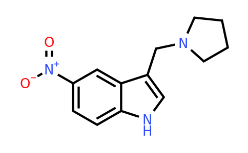 CAS 3414-68-4 | 5-Nitro-3-(pyrrolidin-1-ylmethyl)-1h-indole