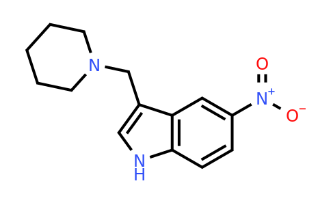 CAS 3414-69-5 | 3-(1-Piperidinylmethyl)-5-nitro-1h-indole