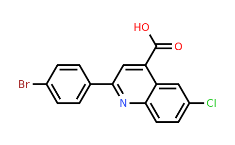 CAS 342017-94-1 | 2-(4-Bromophenyl)-6-chloroquinoline-4-carboxylic acid