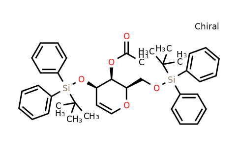 CAS 342029-19-0 | (2R,3S,4R)-4-((tert-Butyldiphenylsilyl)oxy)-2-(((tert-butyldiphenylsilyl)oxy)methyl)-3,4-dihydro-2H-pyran-3-yl acetate