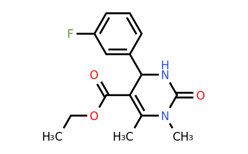 CAS 342596-78-5 | Ethyl 4-(3-fluorophenyl)-1,6-dimethyl-2-oxo-1,2,3,4-tetrahydropyrimidine-5-carboxylate