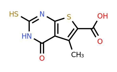 CAS 34330-04-6 | 5-methyl-4-oxo-2-sulfanyl-3H,4H-thieno[2,3-d]pyrimidine-6-carboxylic acid