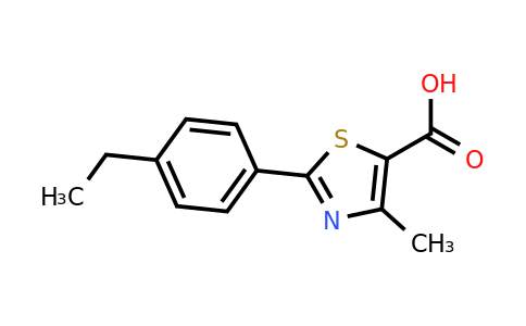 CAS 343322-60-1 | 2-(4-ethylphenyl)-4-methyl-1,3-thiazole-5-carboxylic acid