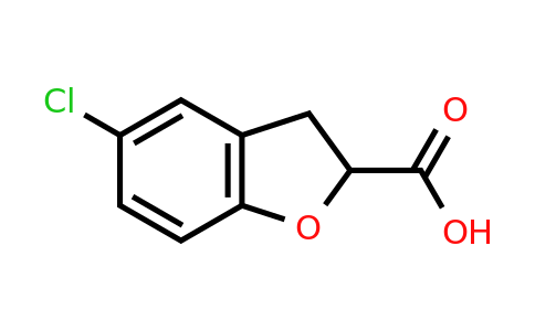 CAS 34385-94-9 | 5-chloro-2,3-dihydro-1-benzofuran-2-carboxylic acid