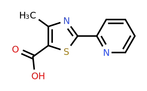 CAS 34418-48-9 | 4-methyl-2-(pyridin-2-yl)-1,3-thiazole-5-carboxylic acid