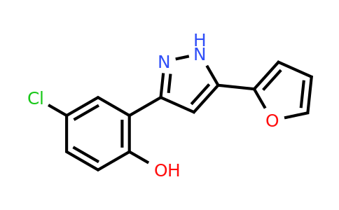 CAS 344948-19-2 | 4-Chloro-2-[5-(furan-2-yl)-1H-pyrazol-3-yl]phenol