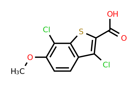 CAS 34576-89-1 | 3,7-dichloro-6-methoxy-1-benzothiophene-2-carboxylic acid