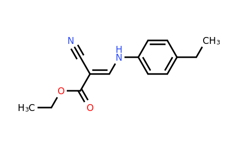 CAS 346613-02-3 | Ethyl 2-cyano-3-[(4-ethylphenyl)amino]prop-2-enoate