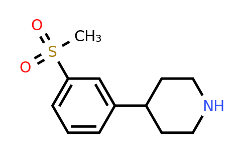CAS 346688-72-0 | 4-(3-(Methylsulfonyl)phenyl)piperidine