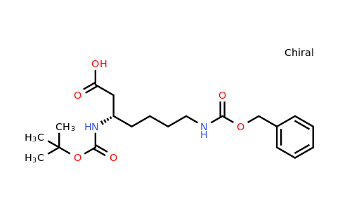 CAS 346694-77-7 | (S)-3-(Boc-amino)-7-(Cbz-amino)heptanoic acid