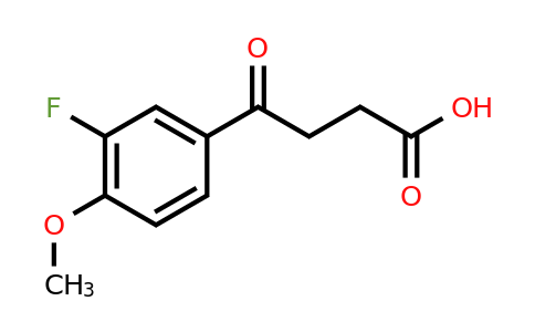 CAS 347-63-7 | 4-(3-fluoro-4-methoxyphenyl)-4-oxobutanoic acid