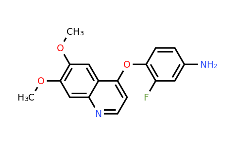 CAS 347161-74-4 | 4-[(6,7-dimethoxyquinolin-4-yl)oxy]-3-fluoroaniline