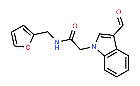 CAS 347319-95-3 | 2-(3-Formyl-1H-indol-1-yl)-N-(furan-2-ylmethyl)acetamide