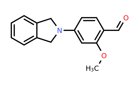 CAS 347325-46-6 | 4-(Isoindolin-2-yl)-2-methoxybenzaldehyde