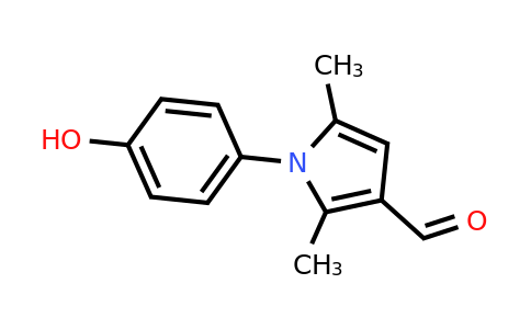 CAS 347331-35-5 | 1-(4-Hydroxyphenyl)-2,5-dimethyl-1H-pyrrole-3-carbaldehyde