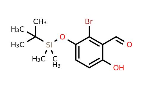 CAS 347840-64-6 | 2-bromo-3-((tert-butyldimethylsilyl)oxy)-6-hydroxybenzaldehyde