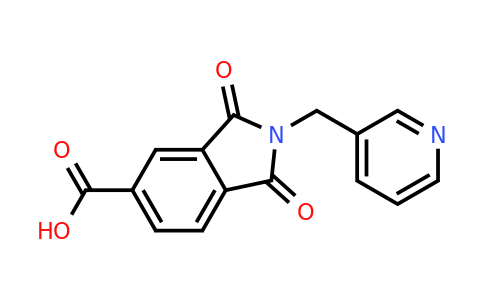 CAS 348125-25-7 | 1,3-Dioxo-2-(pyridin-3-ylmethyl)isoindoline-5-carboxylic acid