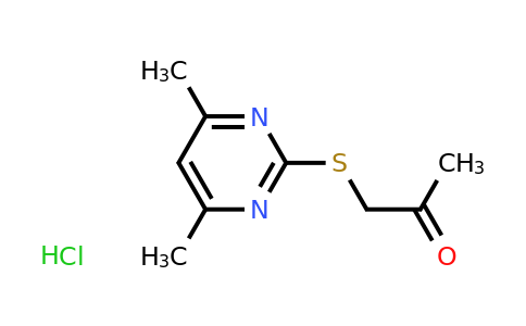 CAS 348138-15-8 | 1-((4,6-Dimethylpyrimidin-2-yl)thio)propan-2-one hydrochloride