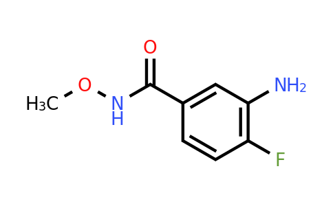CAS 348165-47-9 | 3-Amino-4-fluoro-N-methoxybenzamide