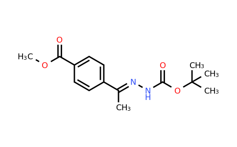 CAS 349111-15-5 | tert-Butyl 2-(1-(4-(methoxycarbonyl)phenyl)ethylidene)hydrazine-1-carboxylate