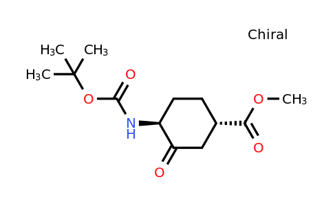 CAS 349494-44-6 | methyl (1S,4S)-4-{[(tert-butoxy)carbonyl]amino}-3-oxocyclohexane-1-carboxylate