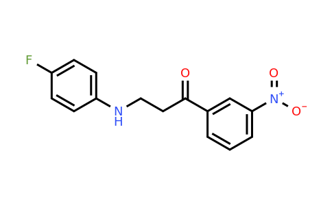CAS 350039-84-8 | 3-((4-Fluorophenyl)amino)-1-(3-nitrophenyl)propan-1-one