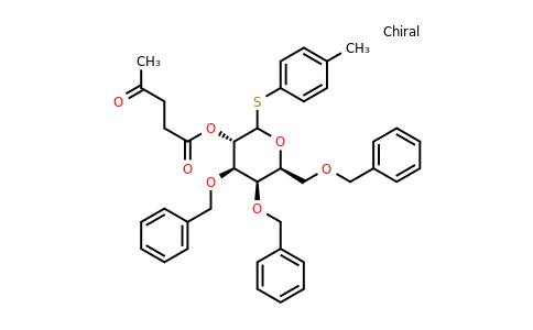 CAS 350600-54-3 | (3S,4R,5R,6S)-4,5-Bis(benzyloxy)-6-((benzyloxy)methyl)-2-(p-tolylthio)tetrahydro-2H-pyran-3-yl 4-oxopentanoate