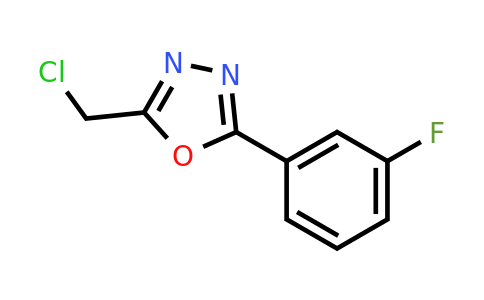 CAS 350672-16-1 | 2-(Chloromethyl)-5-(3-fluorophenyl)-1,3,4-oxadiazole