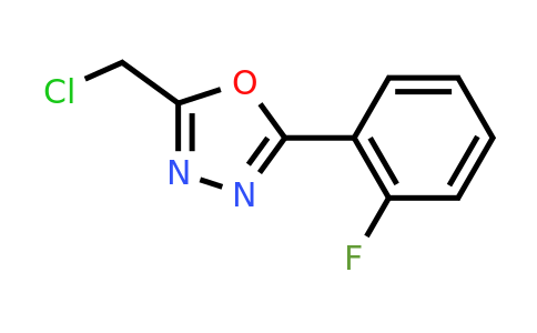 CAS 350672-17-2 | 2-(Chloromethyl)-5-(2-fluorophenyl)-1,3,4-oxadiazole