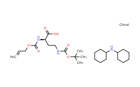 CAS 350820-59-6 | Dicyclohexylamine (R)-2-(((allyloxy)carbonyl)amino)-4-((tert-butoxycarbonyl)amino)butanoate
