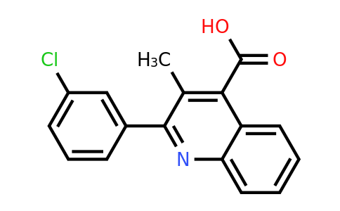 CAS 350997-46-5 | 2-(3-Chlorophenyl)-3-methylquinoline-4-carboxylic acid