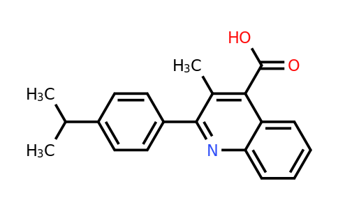 CAS 350997-49-8 | 2-(4-Isopropylphenyl)-3-methylquinoline-4-carboxylic acid