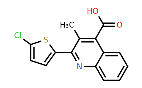 CAS 350997-52-3 | 2-(5-Chlorothiophen-2-yl)-3-methylquinoline-4-carboxylic acid