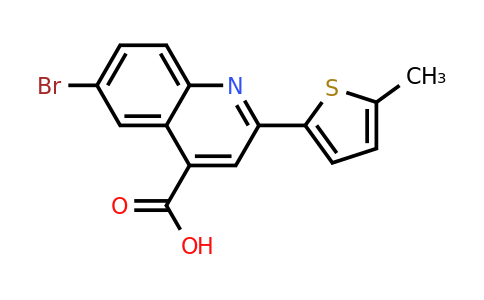 CAS 350998-05-9 | 6-Bromo-2-(5-methylthiophen-2-yl)quinoline-4-carboxylic acid