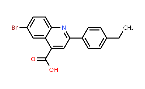 CAS 350998-45-7 | 6-Bromo-2-(4-ethylphenyl)quinoline-4-carboxylic acid