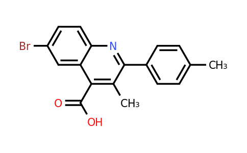 CAS 351000-02-7 | 6-Bromo-3-Methyl-2-(p-tolyl)quinoline-4-carboxylic acid