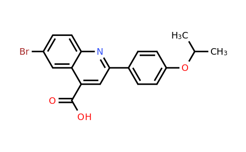 CAS 351001-10-0 | 6-Bromo-2-(4-isopropoxyphenyl)quinoline-4-carboxylic acid