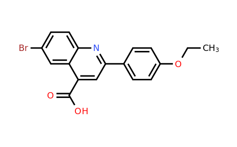 CAS 351001-28-0 | 6-Bromo-2-(4-ethoxyphenyl)quinoline-4-carboxylic acid